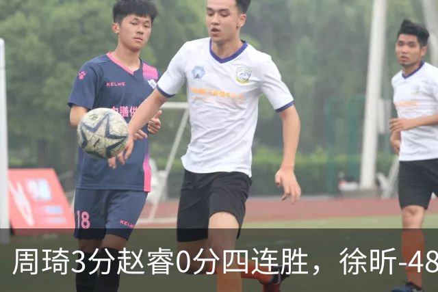 周琦3分赵睿0分四连胜，徐昕-48全队最低，张文杰陈国豪9中0